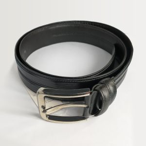 Stylish Belt for Men made of original leather black color