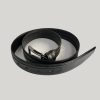 Stylish Belt for Men made of original leather black color