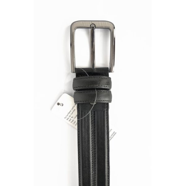 Stylish Belt for Men made of original leather black color