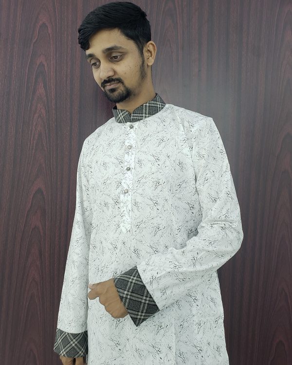 New collection Stylish Printed Soft Cotton Exclusive High-quality Premium Panjabi Comfortable and Suitable01