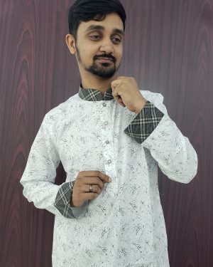 New collection Stylish Printed Soft Cotton Exclusive High-quality Premium Panjabi Comfortable and Suitable