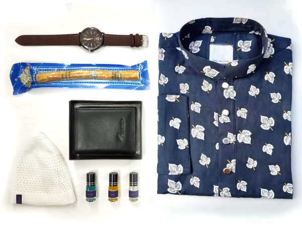Combo Package - Panjabi + Leather wallet + Watch + Attar + Tupi + Miswak কম্বো প্যাকেজঃ পাঞ্জাবি লেদারের ওয়ালেট আতর হাত ঘড়ি টুপি মেসওয়াক Combo Package - Panjabi + Leather wallet + Watch + Attar + Tupi + Miswak কম্বো প্যাকেজঃ পাঞ্জাবি লেদারের ওয়ালেট আতর হাত ঘড়ি টুপি মেসওয়াক