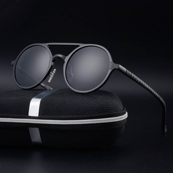 retro classic premium polarized sunglasses for men aluminum magnesium metal frame